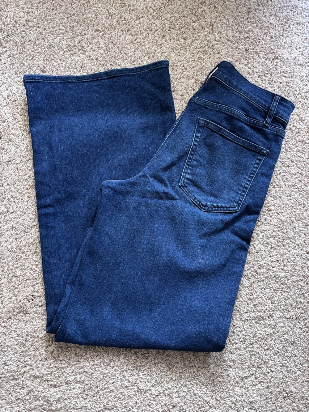 FRAME Le Slim Palazzo-Trick Wide Leg High Rise Designer Dark Wash Jeans Size 29 - Picture 10 of 14